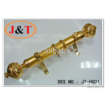 35mm Golden Curtain Rod with Plastic Paper Round